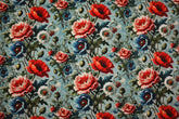 Viskose Leinen Herbstblumen HW25/26 Design 19 SH